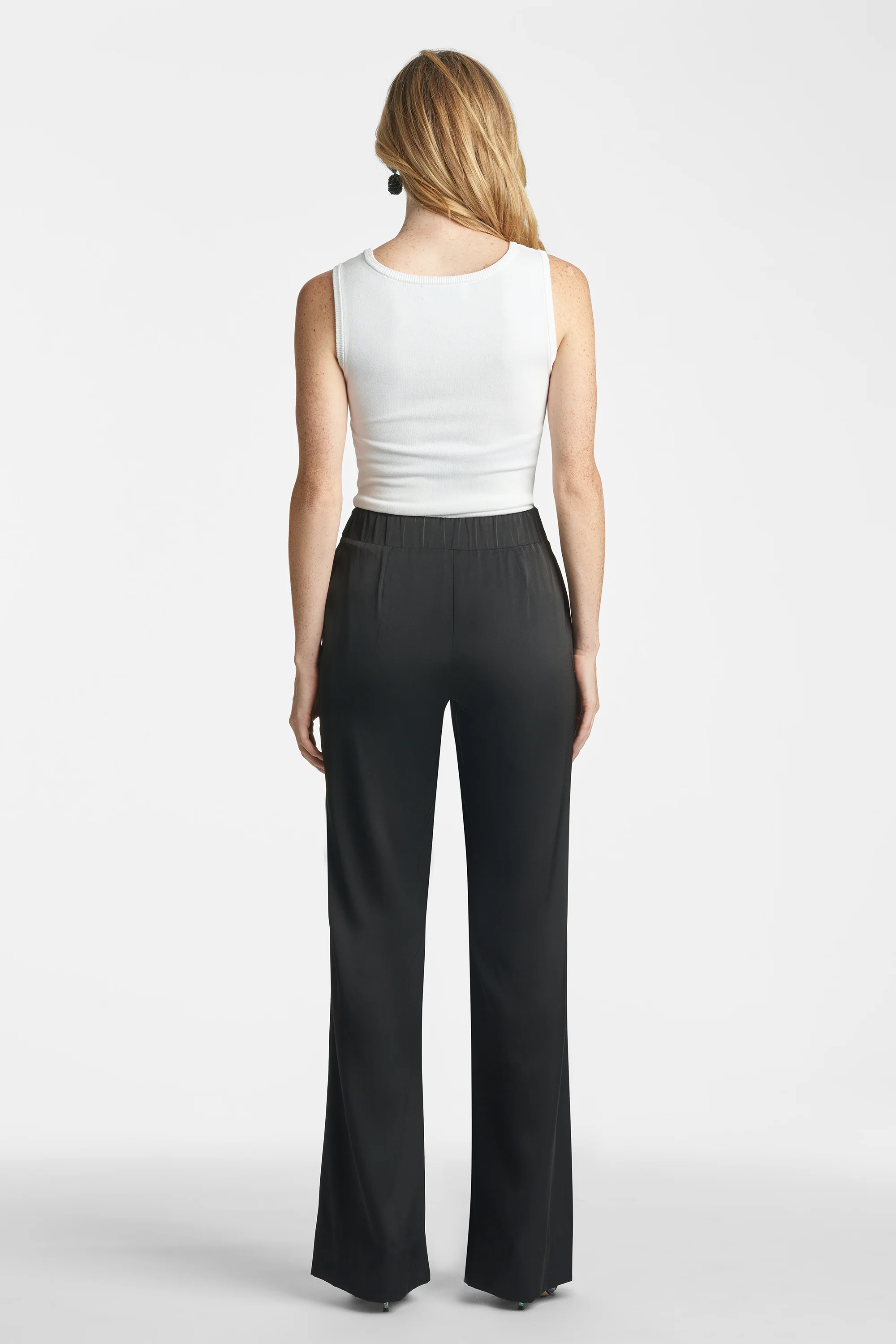 Alli Satin Pant - Black - Image 3