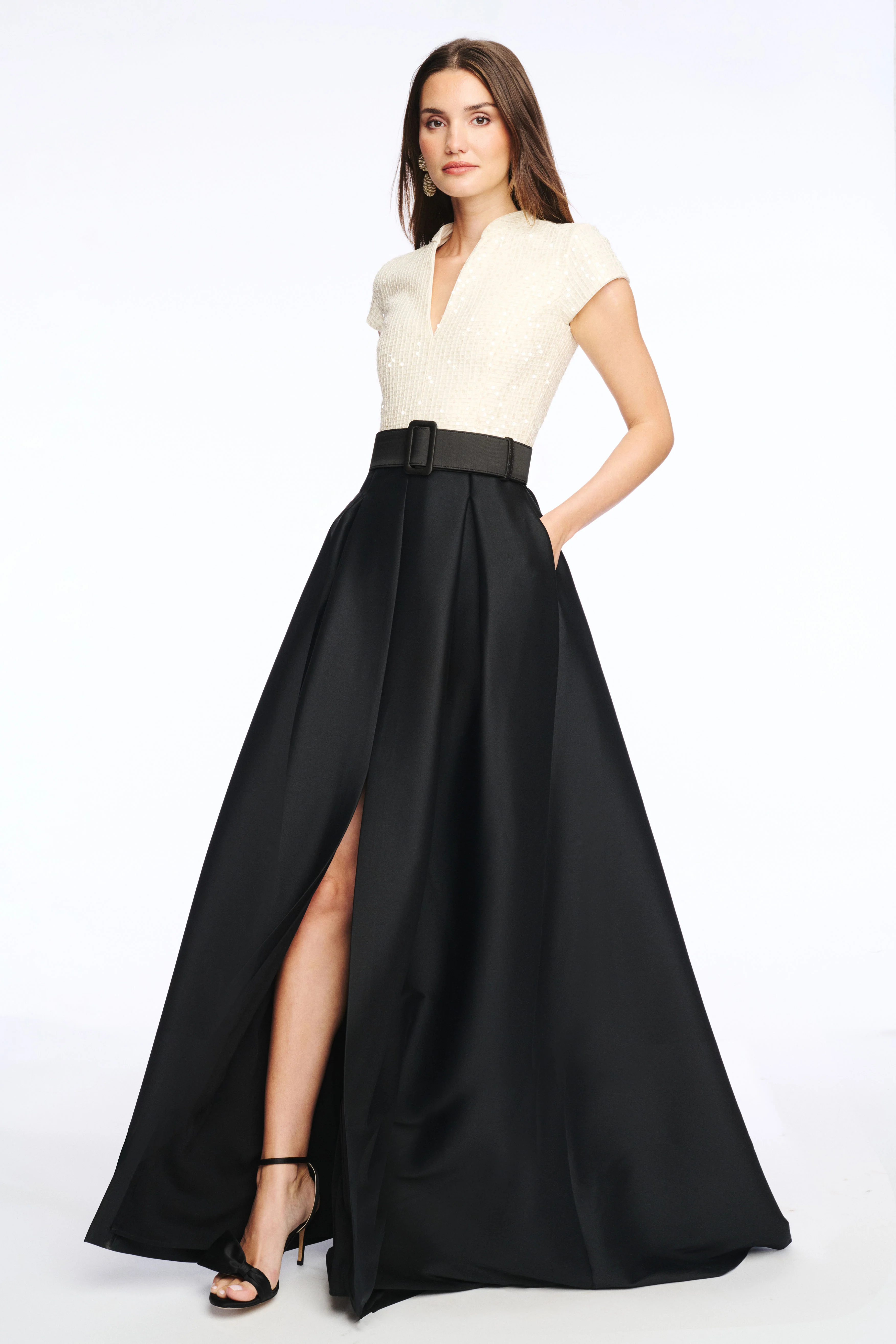 ARDEN GOWN - MOONLIGHT/BLACK - Image 3