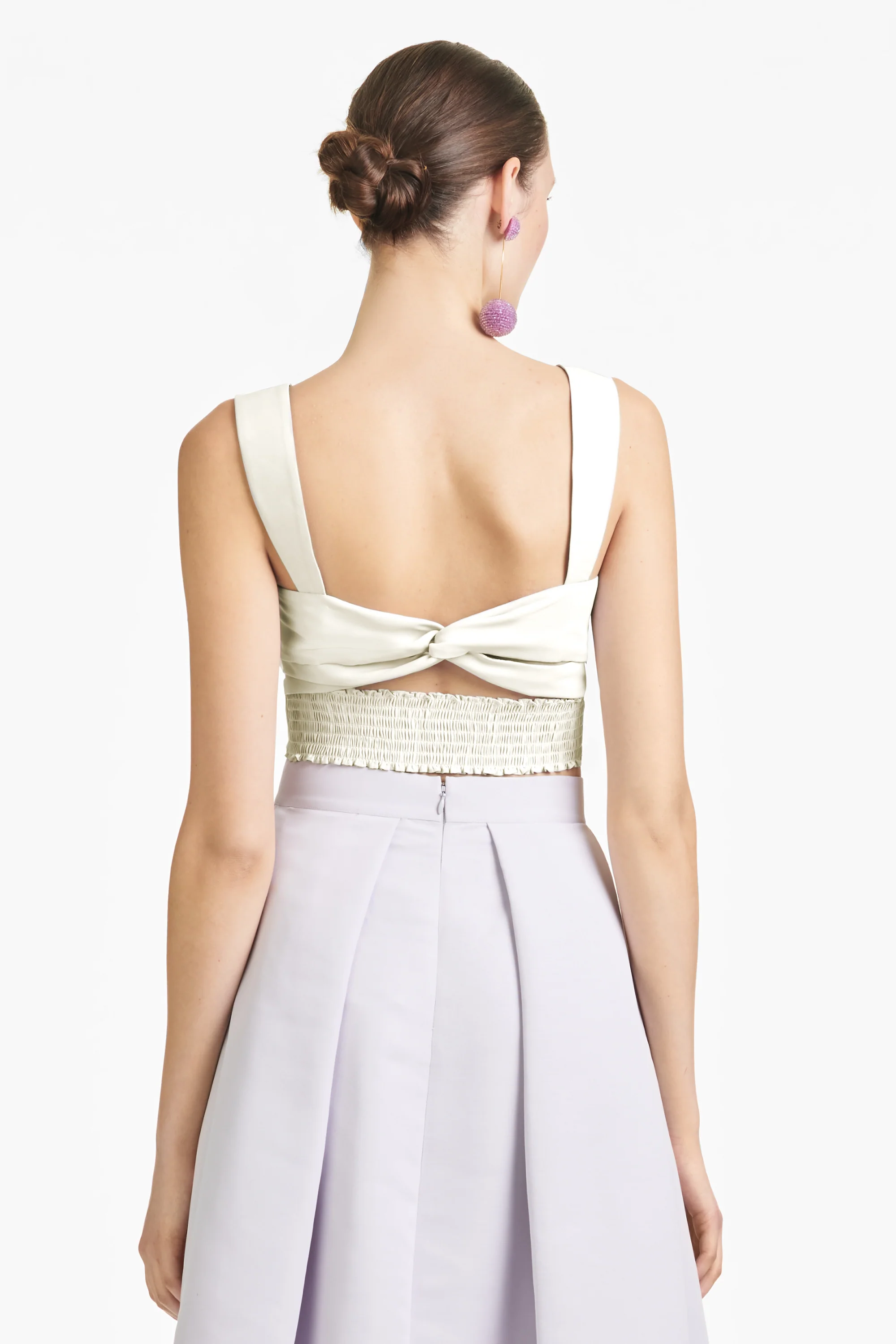 Darcy Top - Ivory - Faille - Image 3
