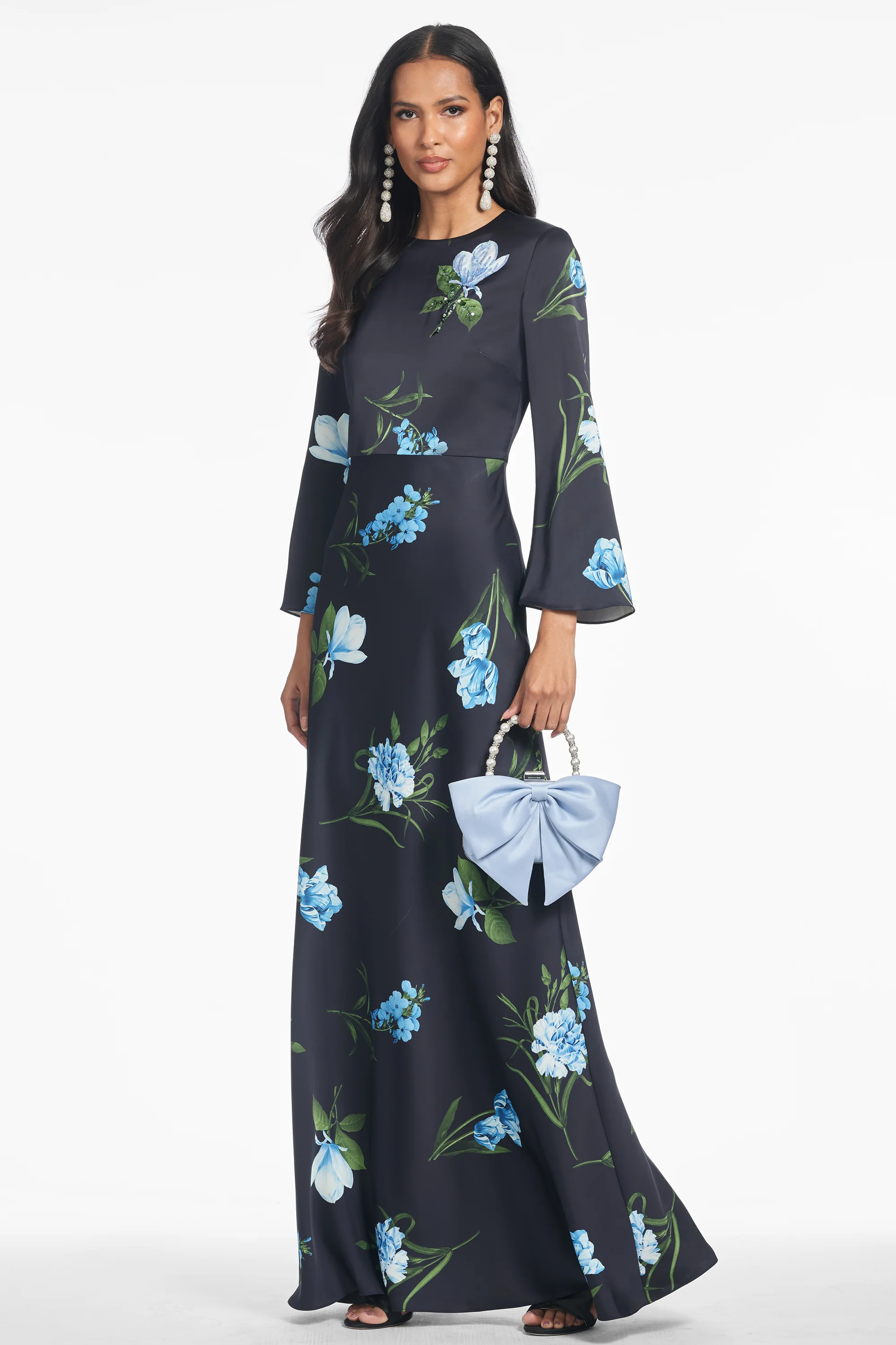 EMBELLISHED ALEX GOWN - NIGHT SKY BLUE OCULATA - Image 3