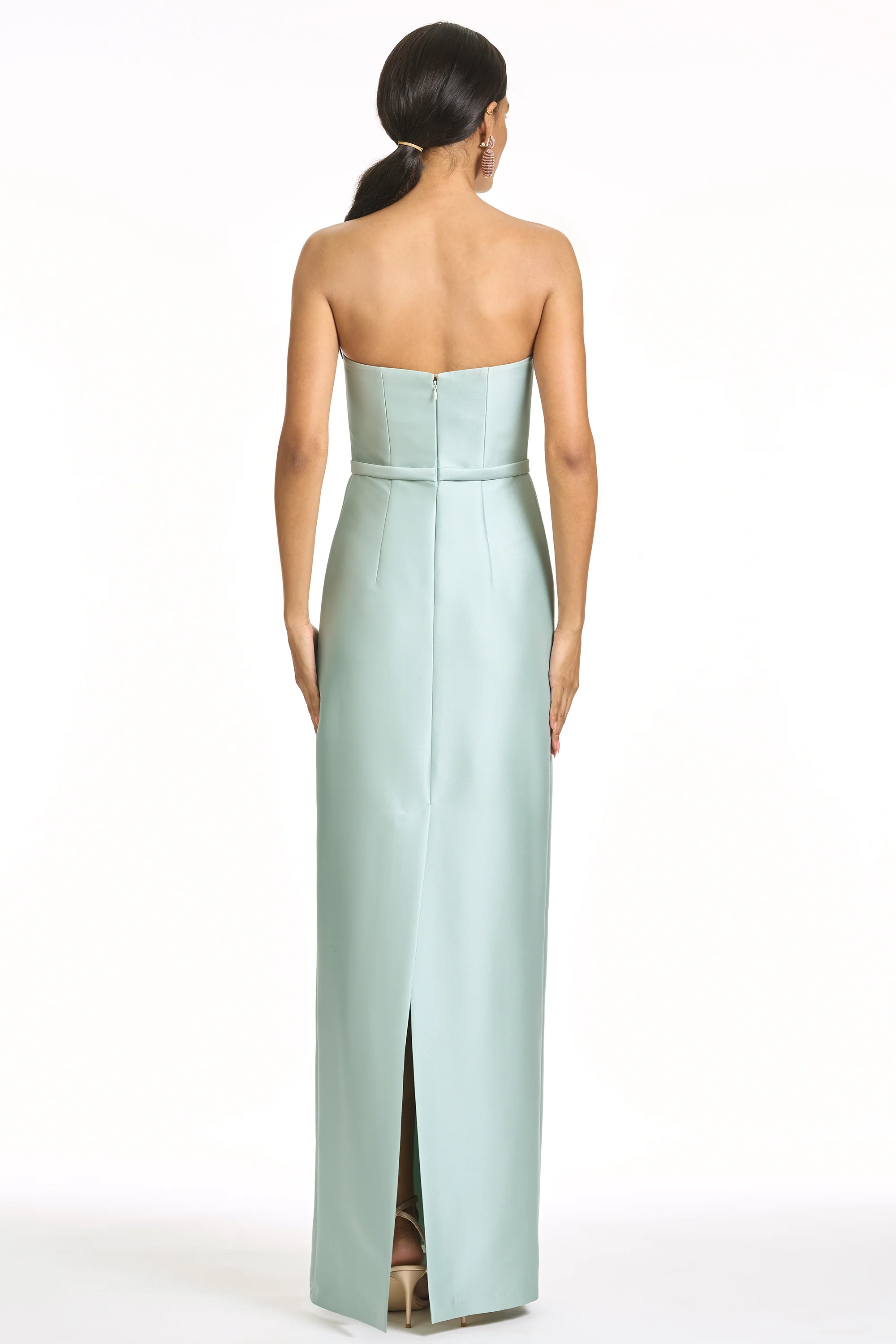 EMBELLISHED SOPHIA GOWN - CELADON FLORAL - Image 5
