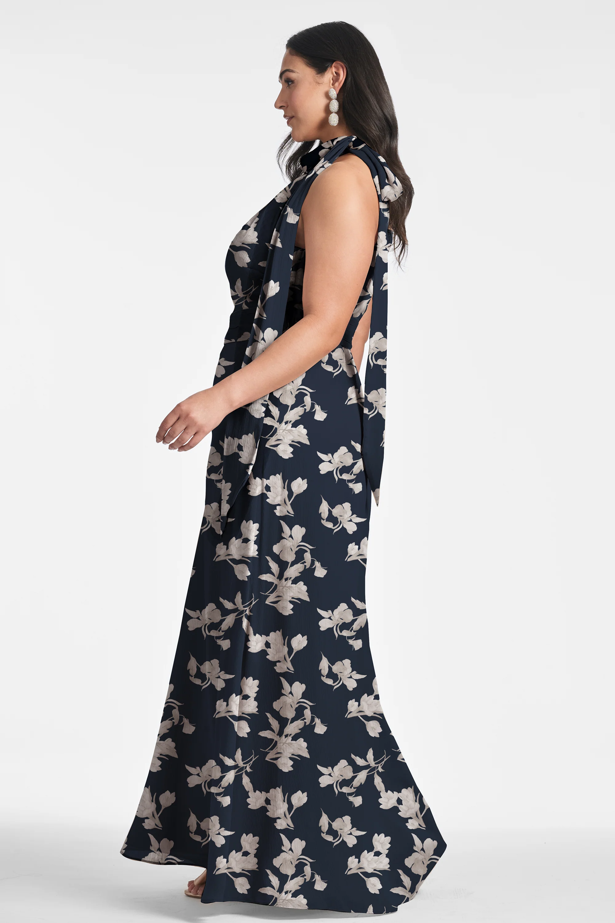 Kayla Gown - Navy Venetia Petal - Image 5