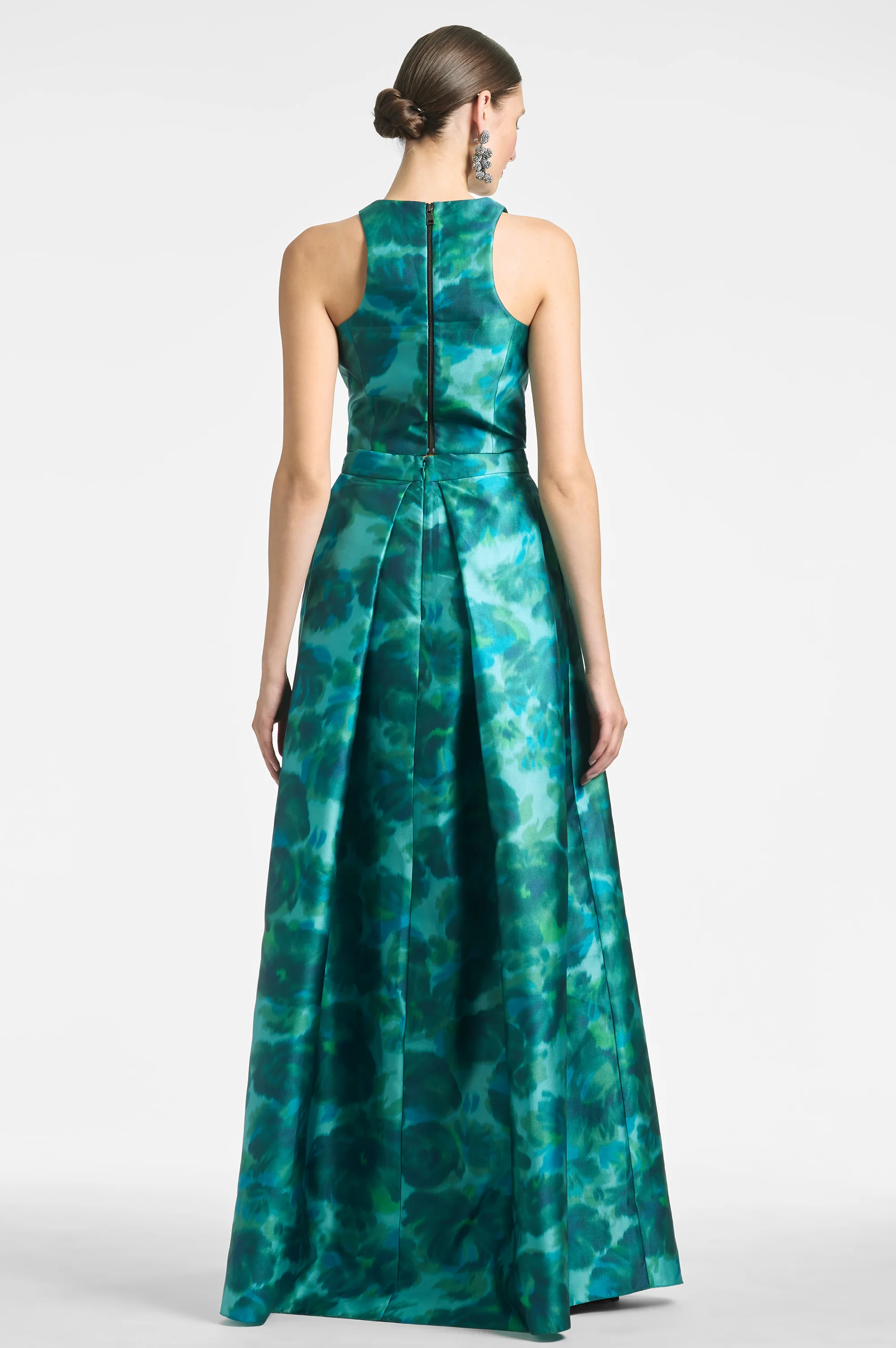 Lexie Top - Emerald Watercolor Floral - Image 4