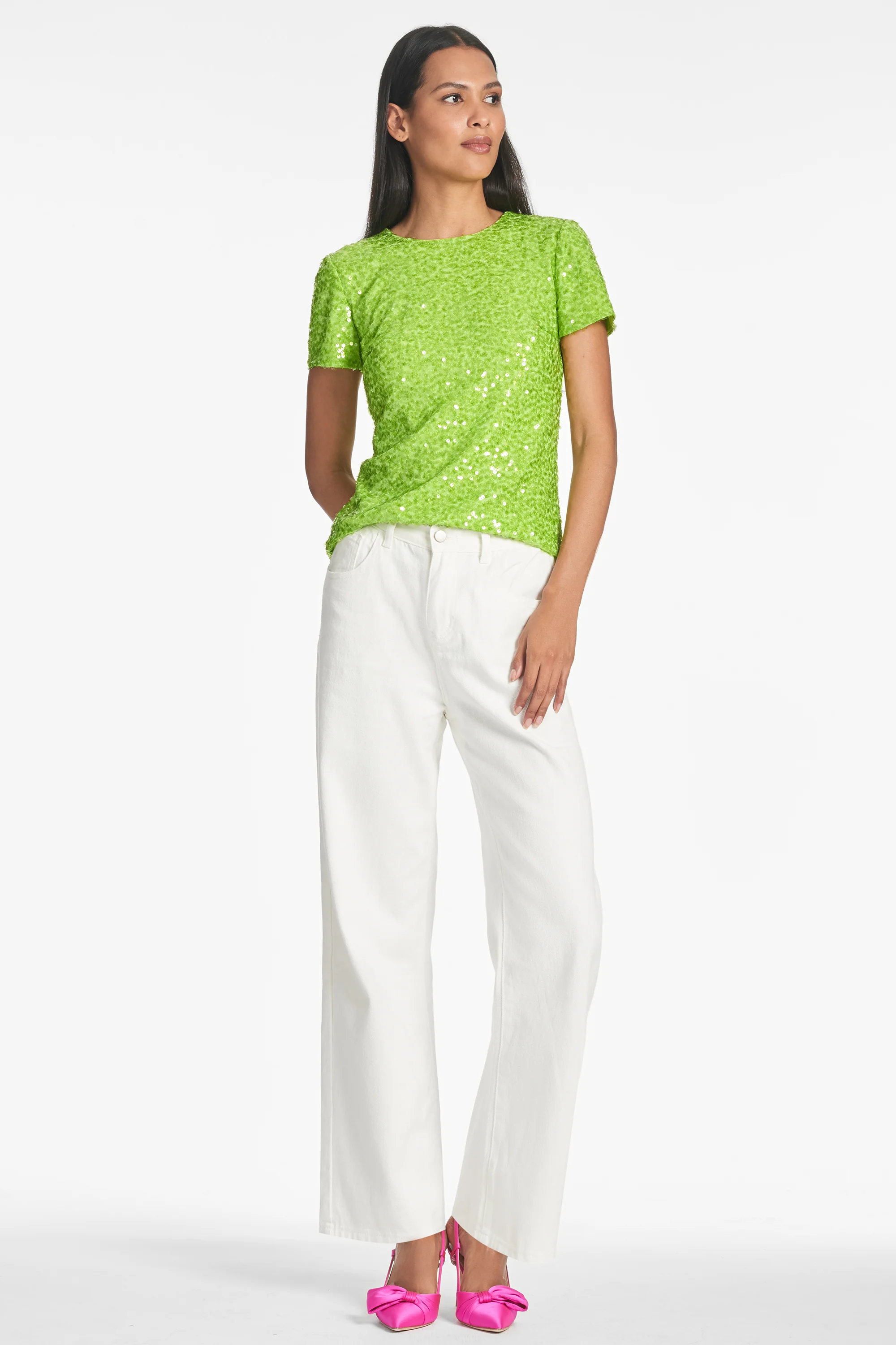 Veronica Top - Electric Lime - Image 3