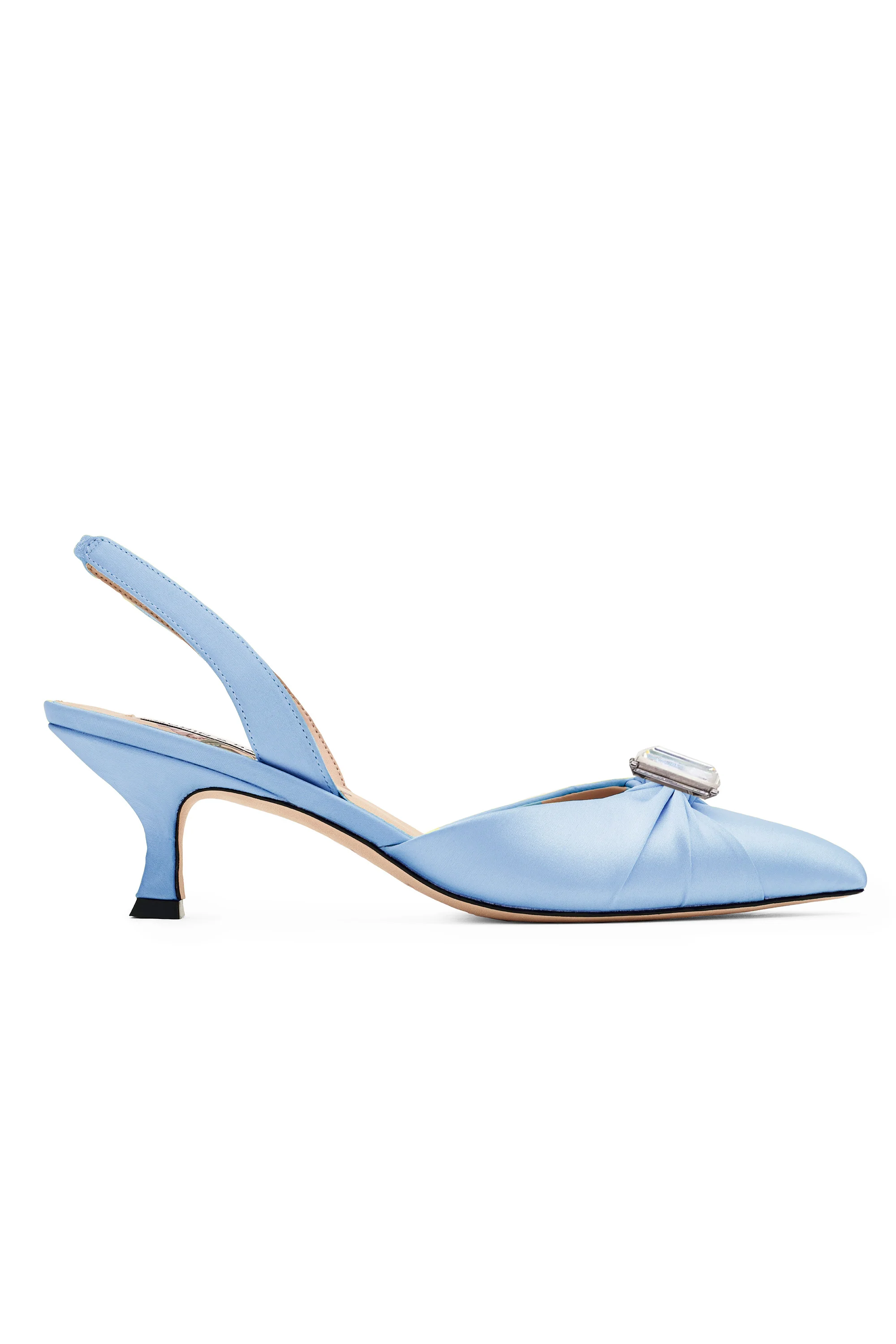 YORK KITTEN HEEL - GLACIAL BLUE - Image 3