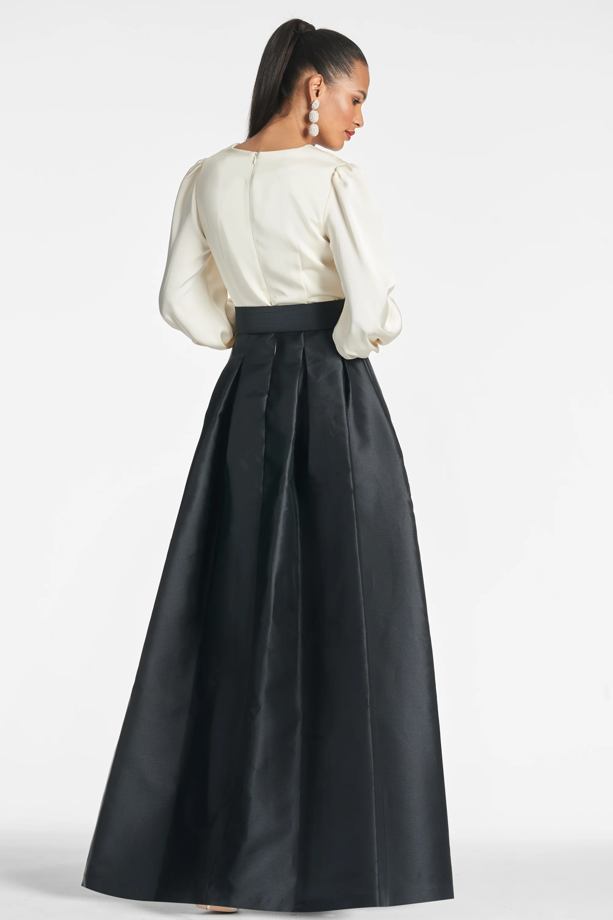 Zoe Gown - Ivory/Black - Image 3