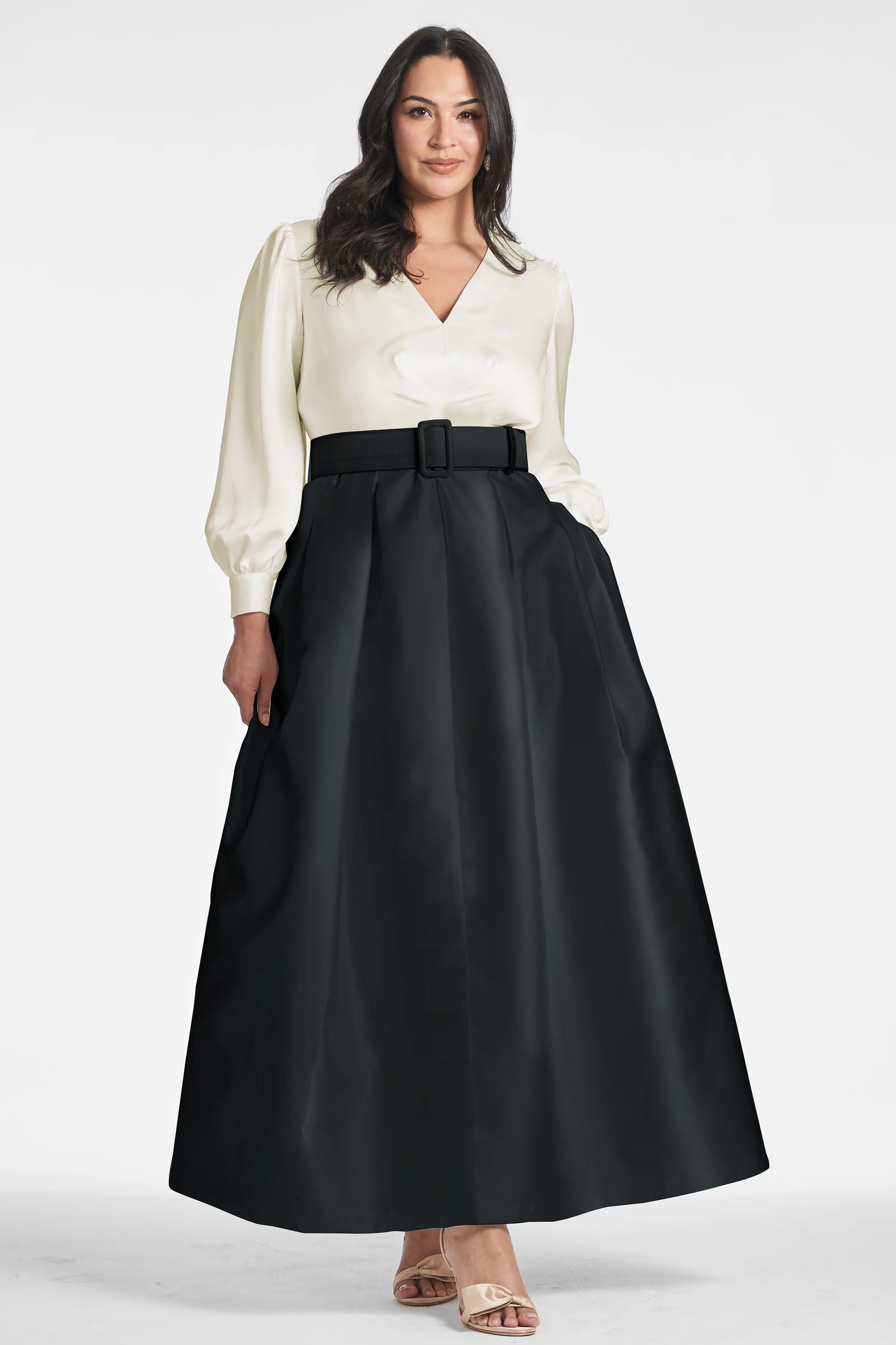 Zoe Gown - Ivory/Black - Image 4