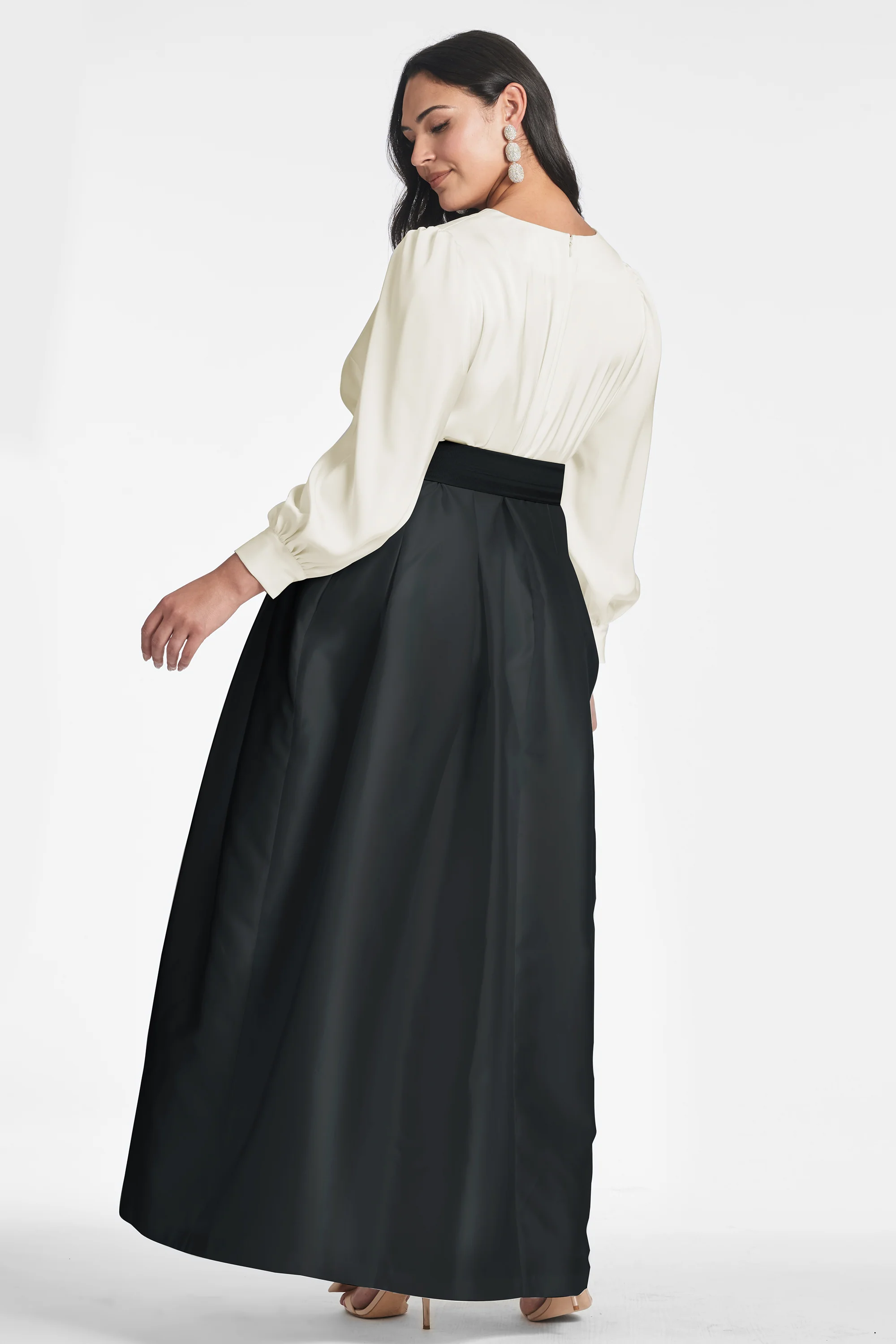 Zoe Gown - Ivory/Black - Image 6