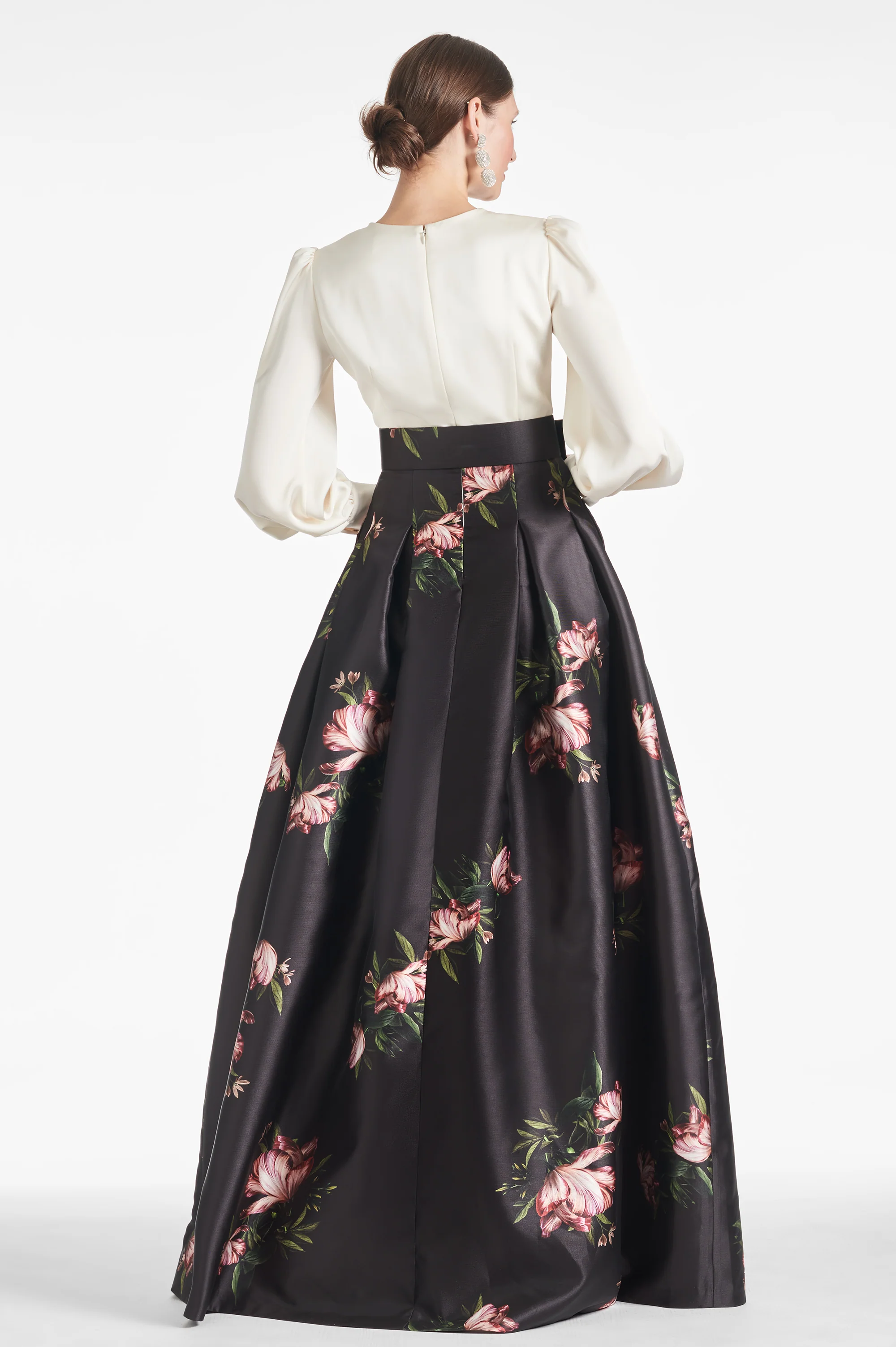 Zoe Gown - Ivory/Noir Blossom - Image 4
