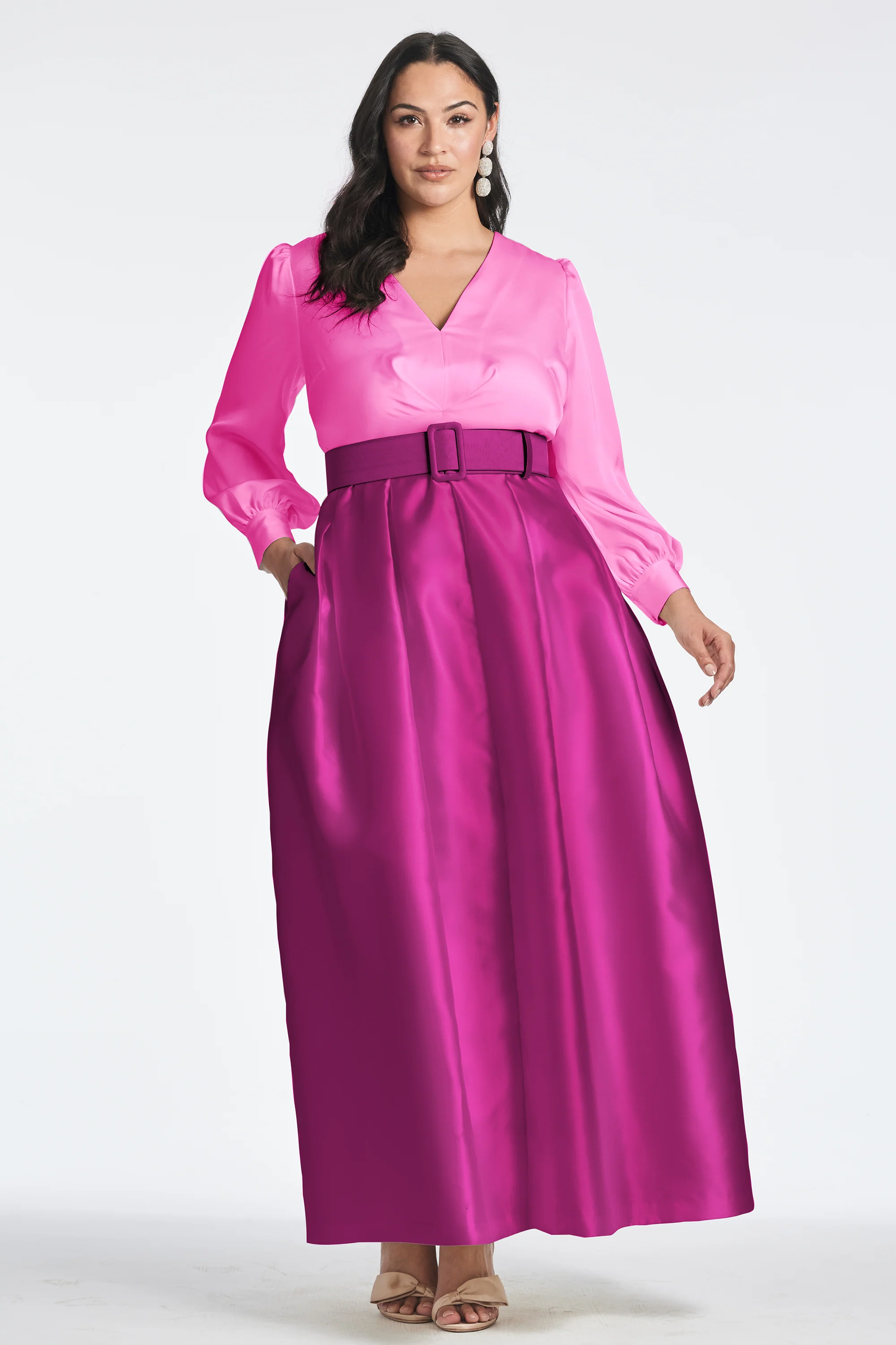 Zoe Gown - Pink/Magenta - Image 4