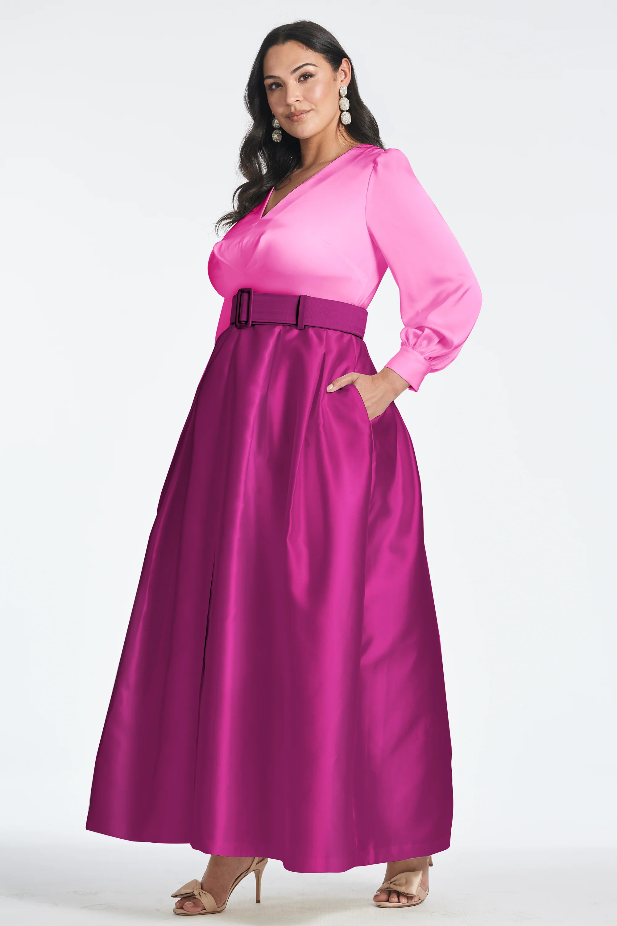Zoe Gown - Pink/Magenta - Image 5